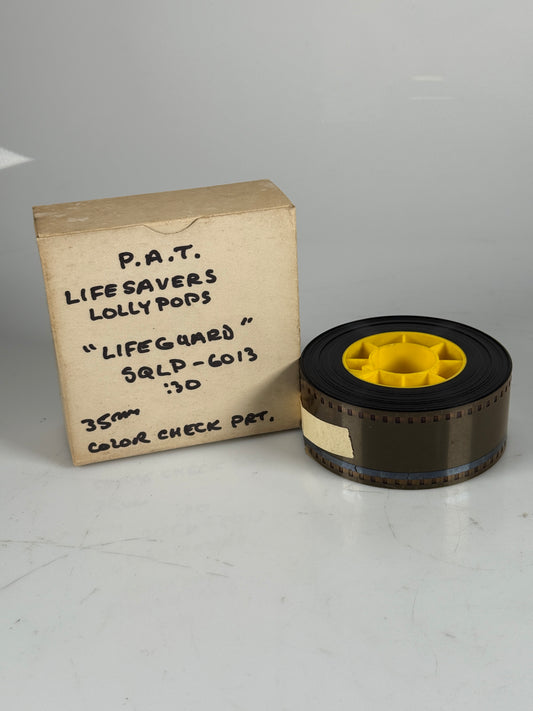 PAT Lifesavers Lollypops lifeguard commercial 35mm color check print Vintage RARE
