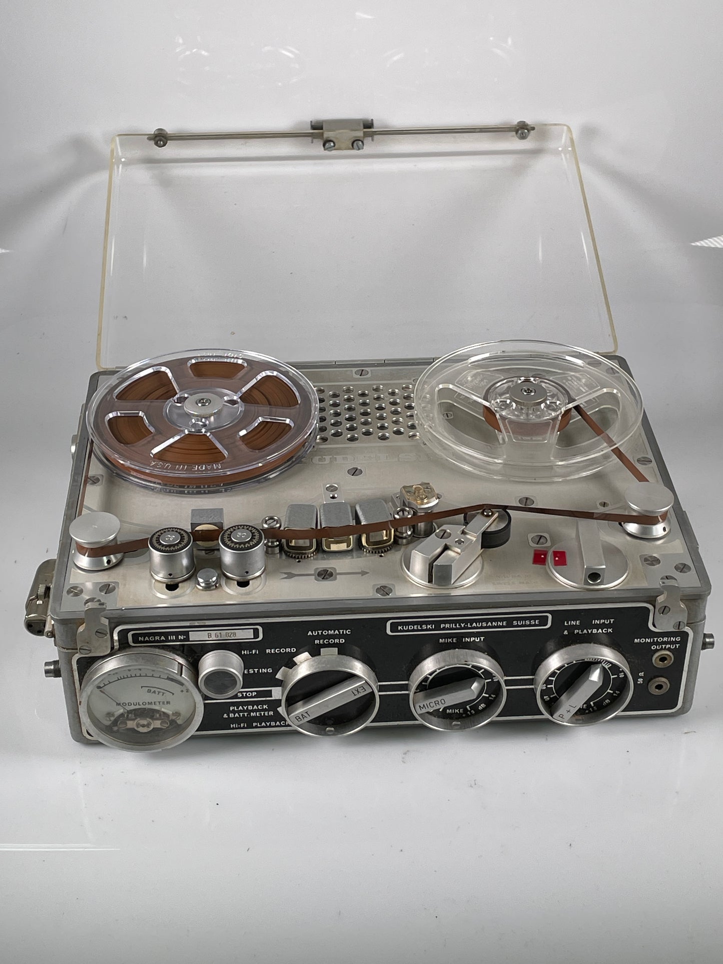 Kudelski Nagra III Reel to reel field tape recorder RARE