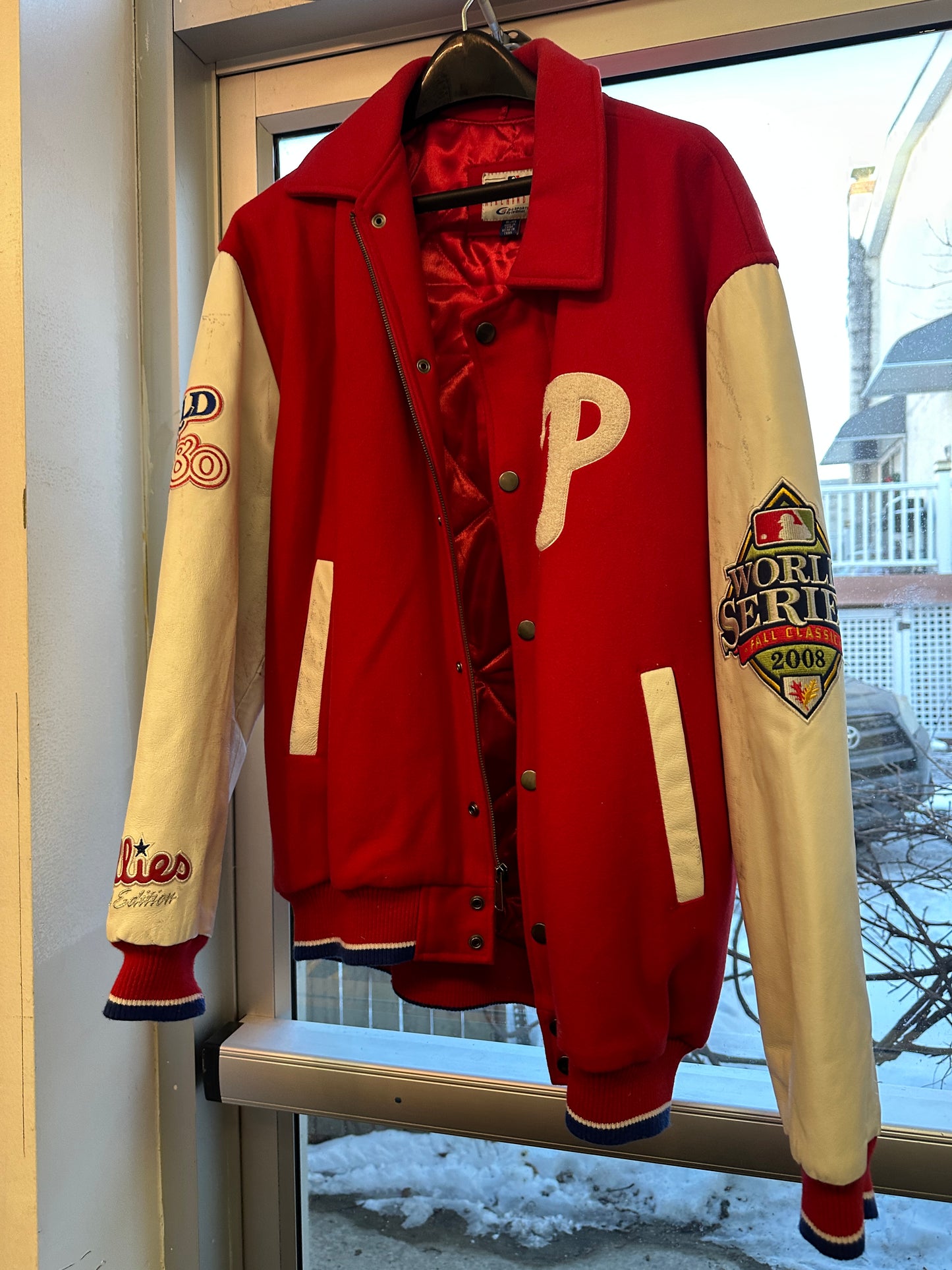 Philadelphia Phillies 2x World Series Champion Letterman Jacket XL limited edition