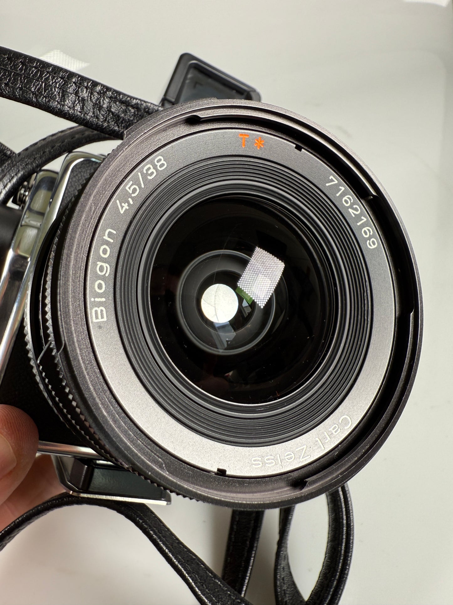 Hasselblad 903 SWC Camera Biogon 38mm Lens Finder, hood, A12 Back Chrome