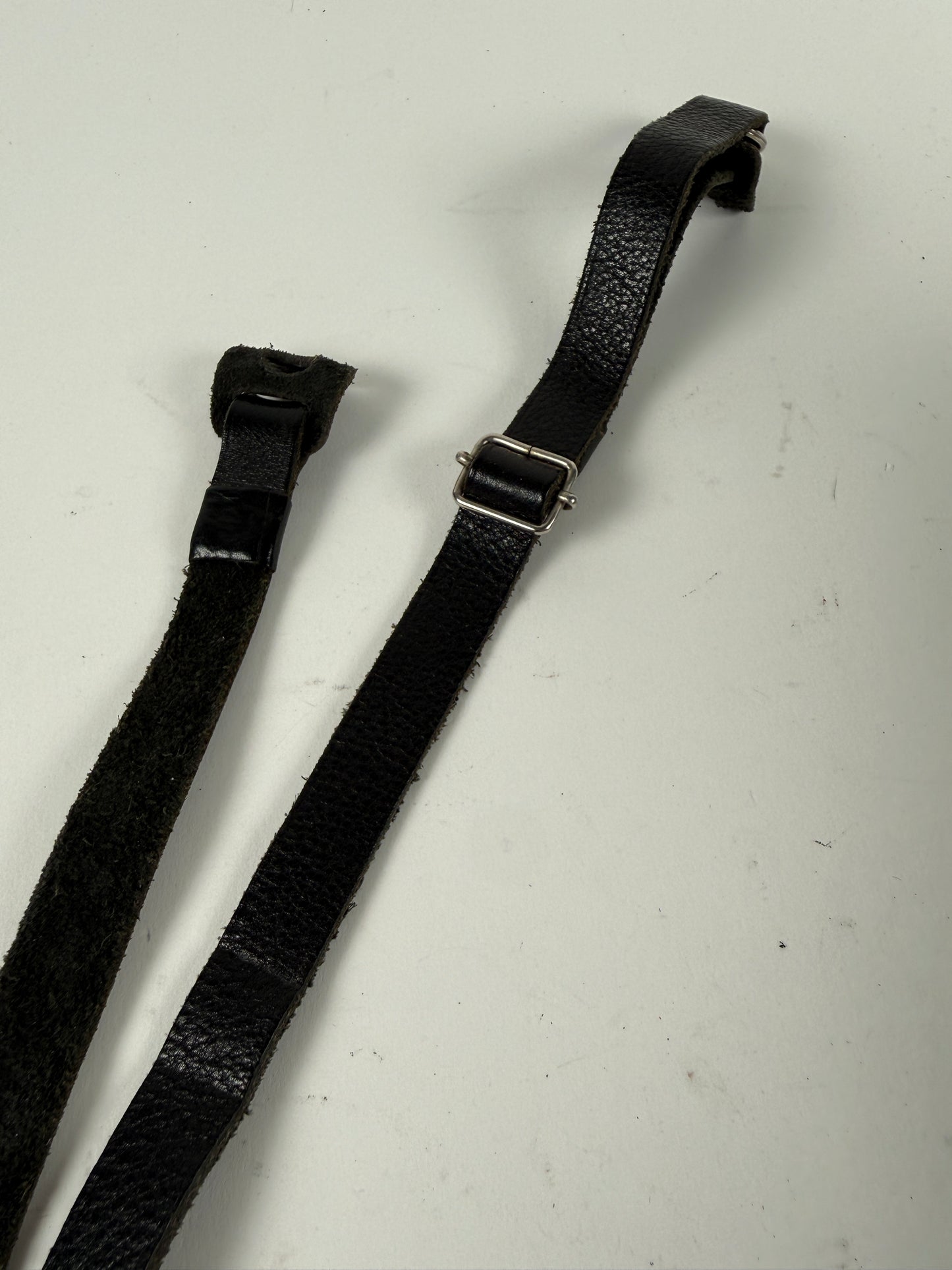 Leicatime Luigi Crescenzi Black leather camers Strap