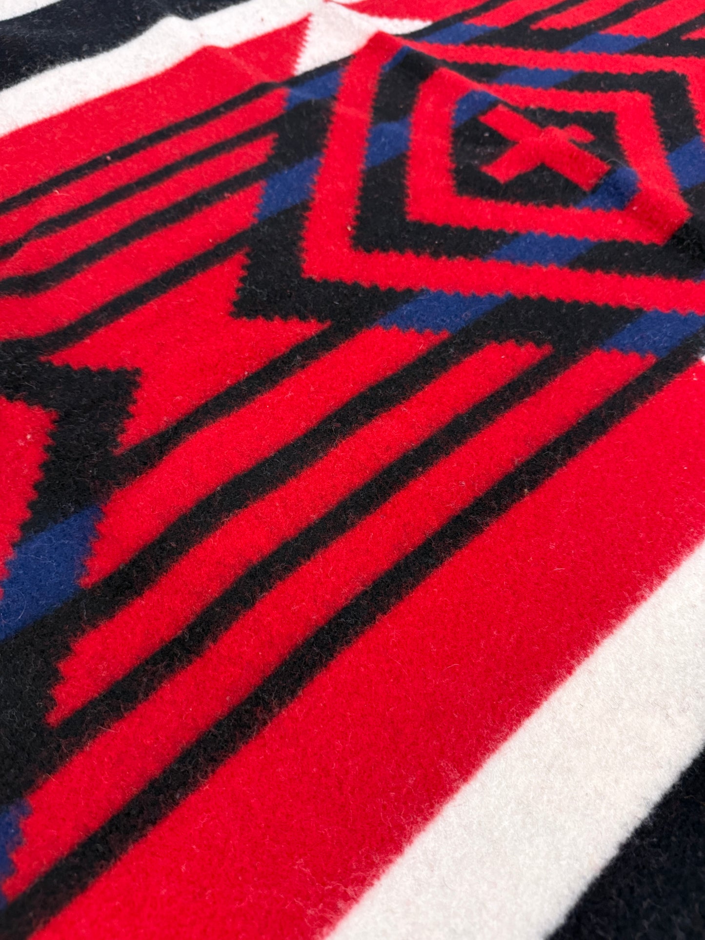 Third Phase Navajo Chief's blanket red black white diamond Pendleton Wool