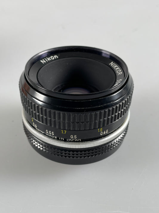 Nikon Nikkor Non AI 50mm F2 Lens 50/2