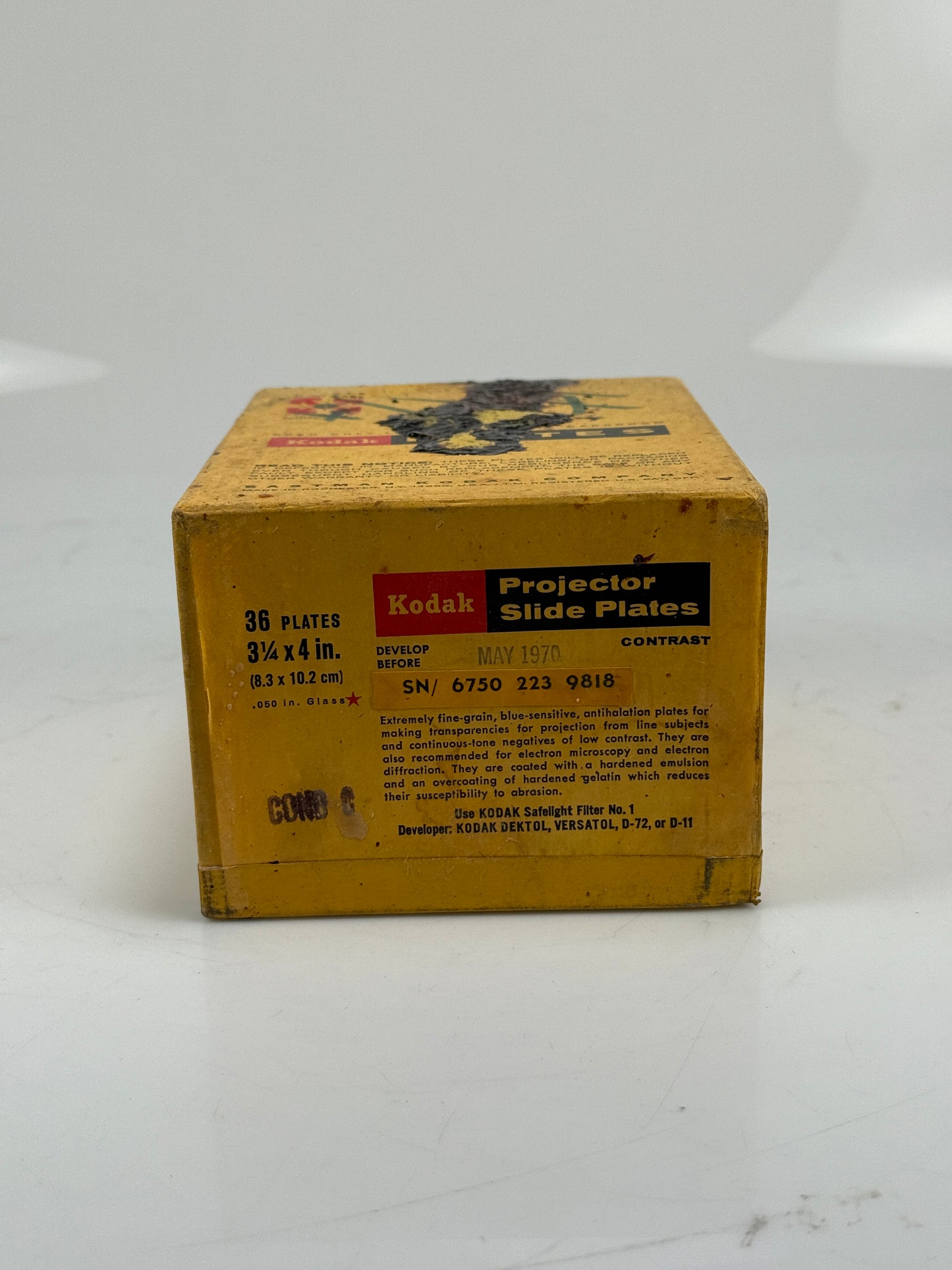 Kodak Projector Slide Plates 36 plates 3x4 3 1/4 X 4 inch glass plates