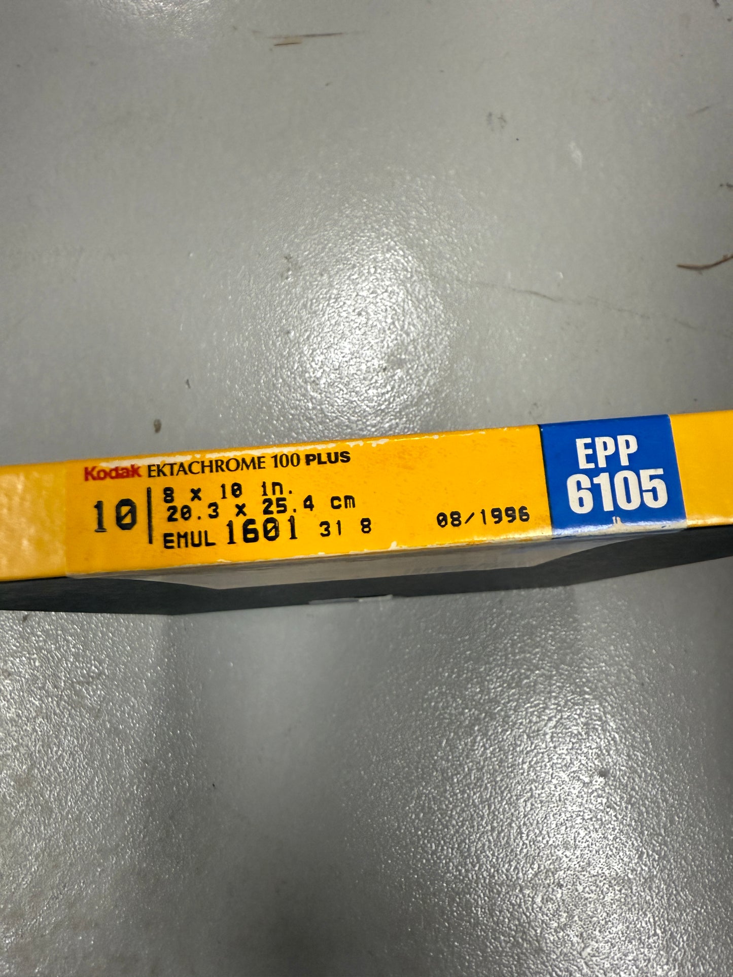 Kodak Ektachrome 100 plus 10 sheets 8x10 exp 1996