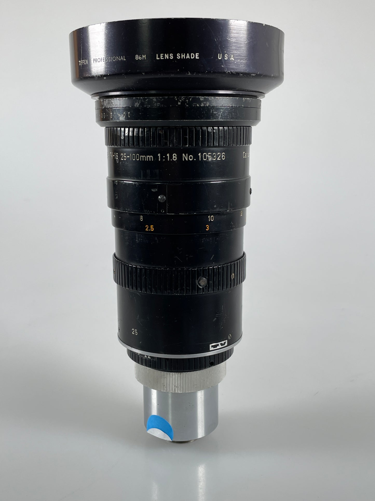Canon Zoom Lens TV-16 25-100mm f1.8 Camera Lens
