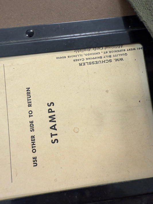 WM  SCHUESSLER 16mm Movie Film Reel Shipping Case Fiberboard with Straps