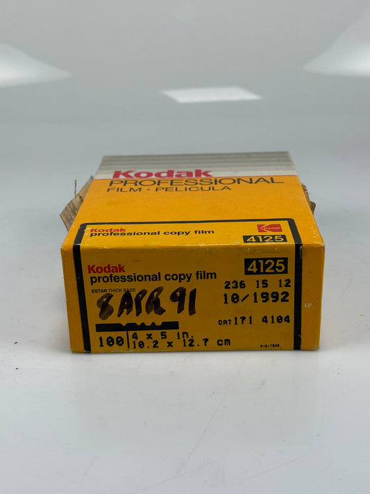 100 Sheets of Kodak Professional Copy Film NOS 4 x 5 4125