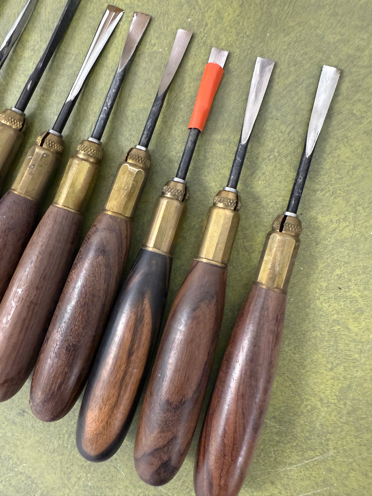 Vintage lot of 19 Warren Cutlery Wood Carving Gouge Chisels and whittling tool