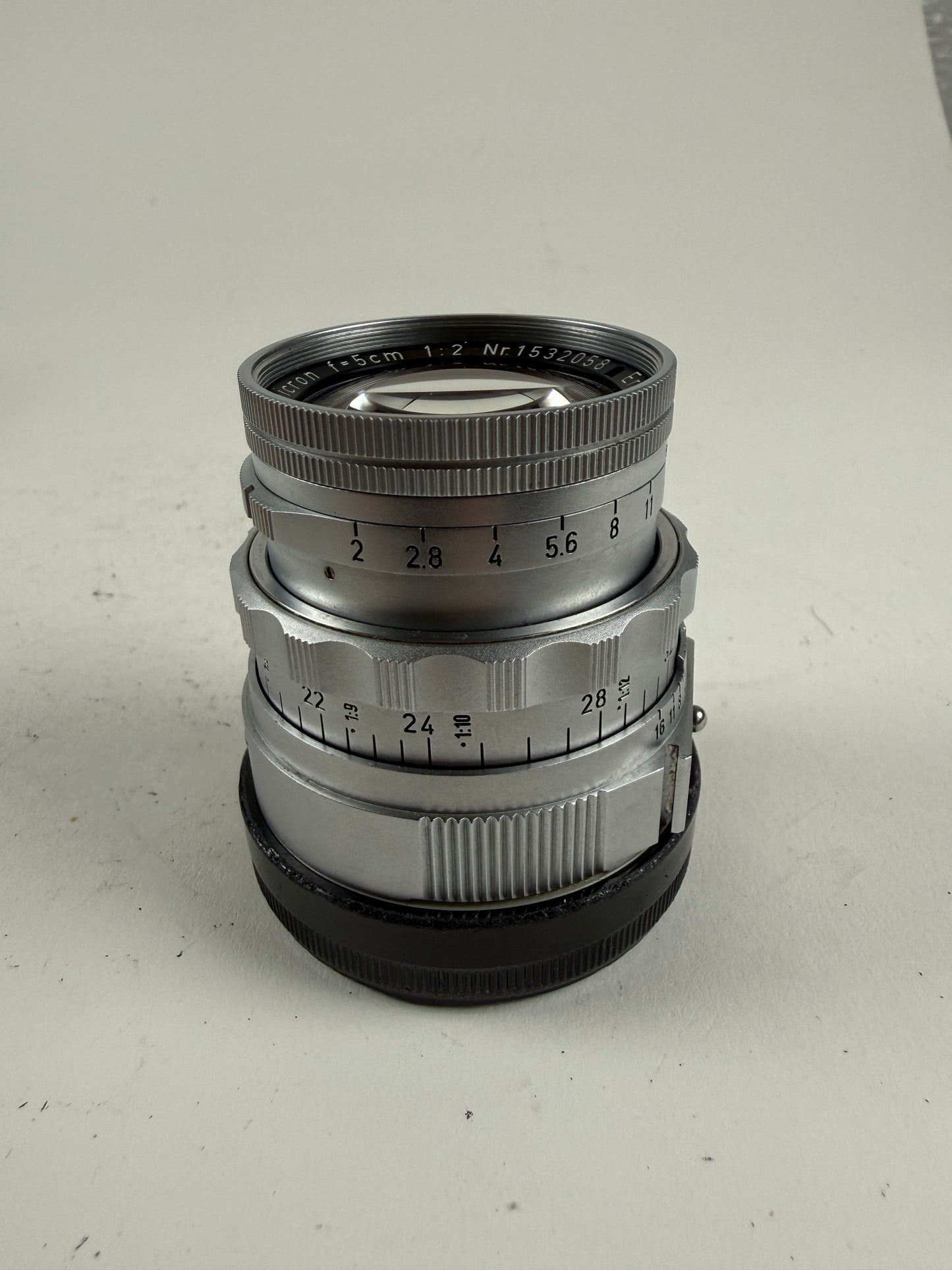 Leica Leitz Wetzlar Summicron-M 50mm F2 Dual Range DR f2 Lens Rigid