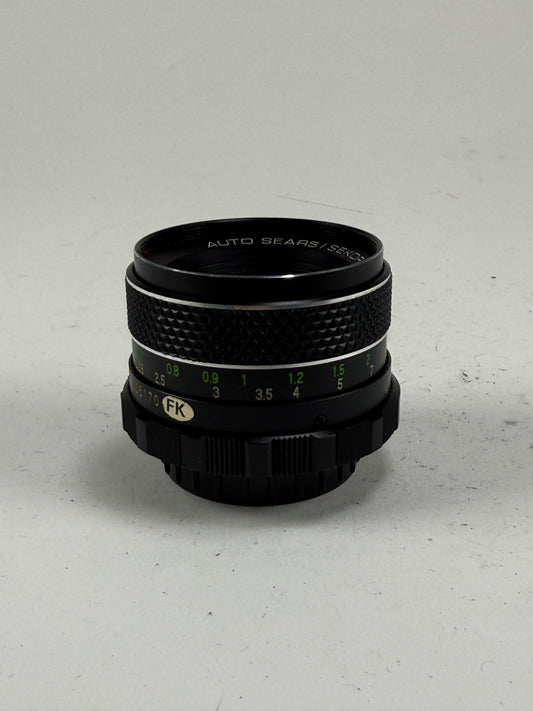 TOMIOKA Auto Sears (Mamiya)/Sekor 55mm f1.8 M42 Mount Lens
