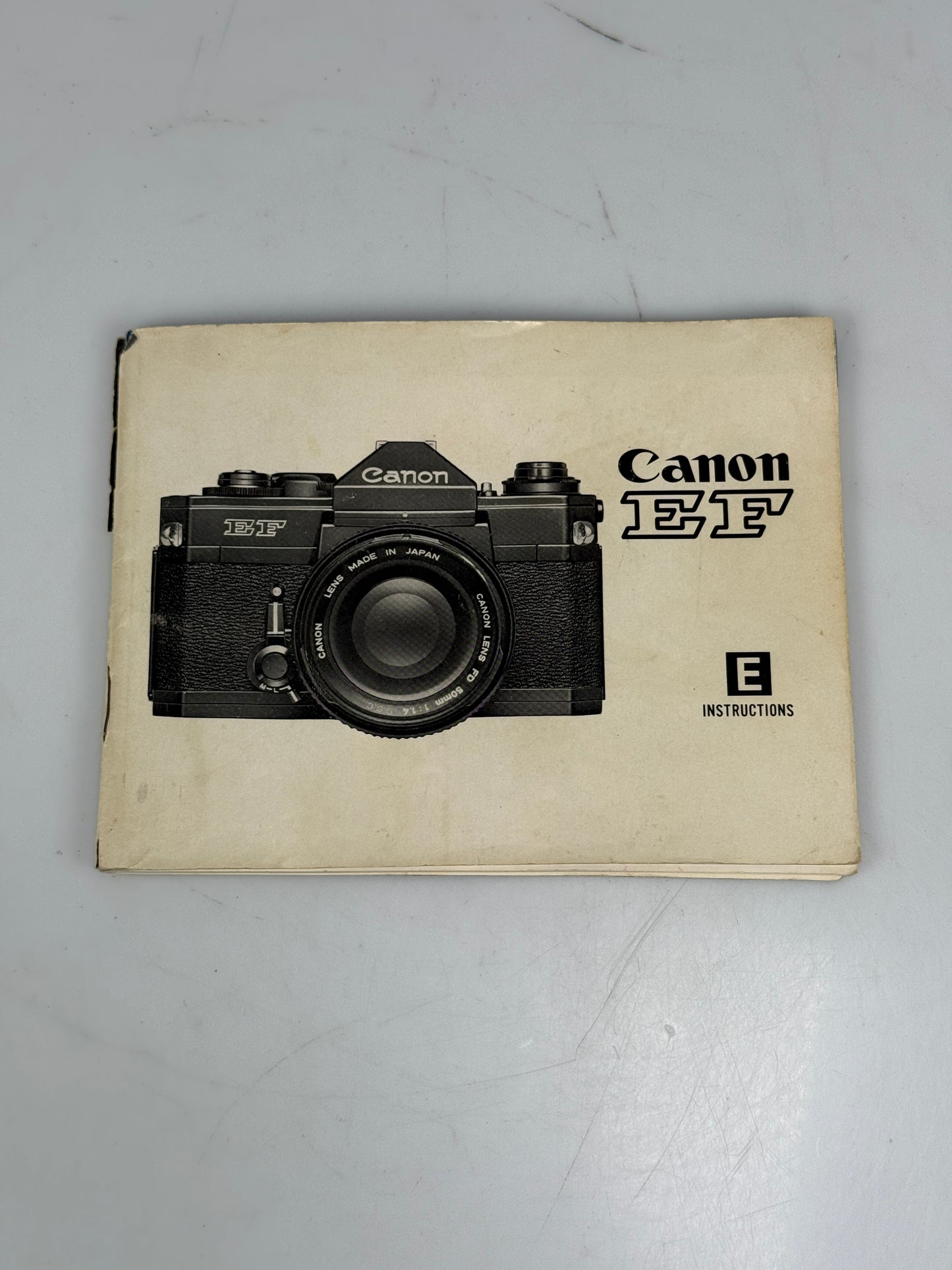 Canon EF Instruction Manual, Original