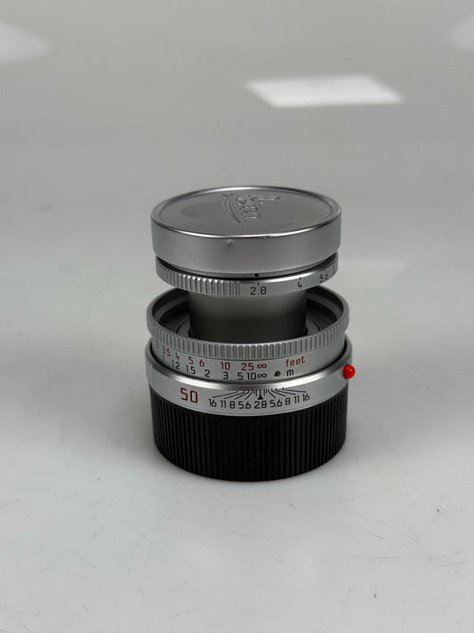 Leica HANSA 50mm Elmar-m f2.8 Silver Chrome Lens RARE