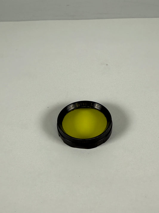 Zeiss Ikon Jena yellow lens filter L x 37 Gelbglas push on