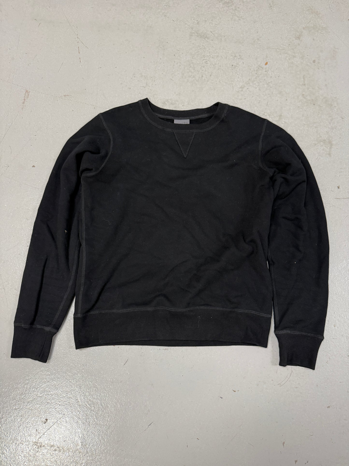 Naked & Famous Black Crewneck Sweatshirt Mens M Cotton Made Canada