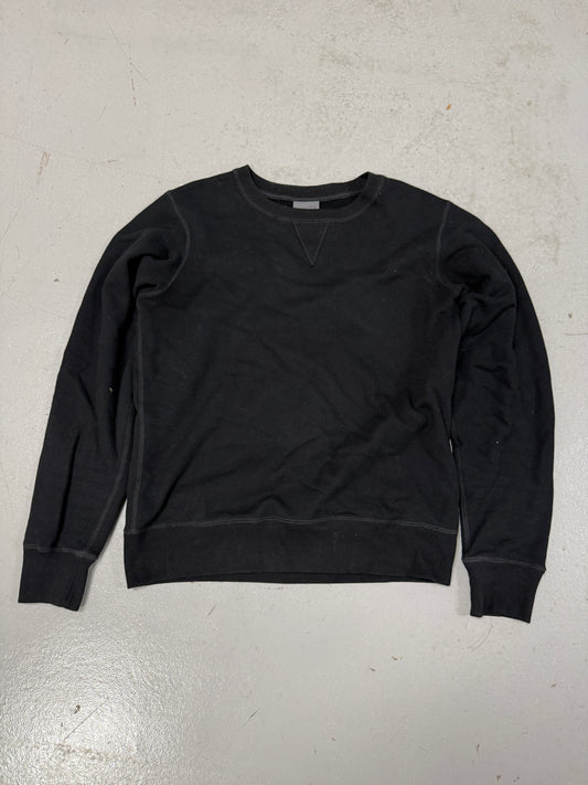 Naked & Famous Black Crewneck Sweatshirt Mens M Cotton Made Canada