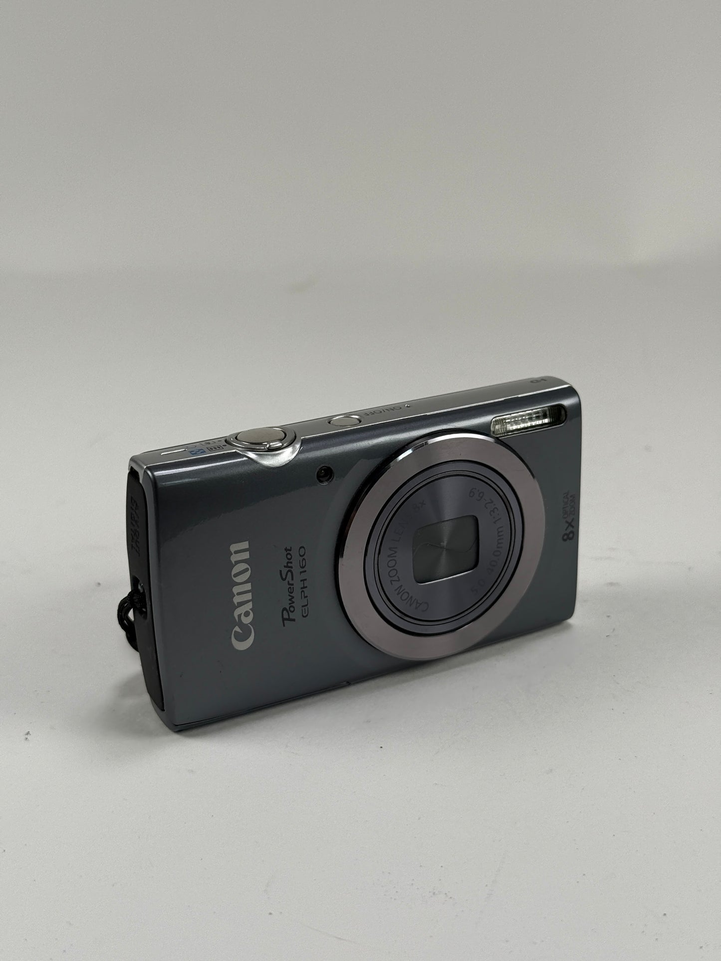 Canon PowerShot ELPH 160 Digital Camera Digicam 8x Optical Zoom Grey Gray