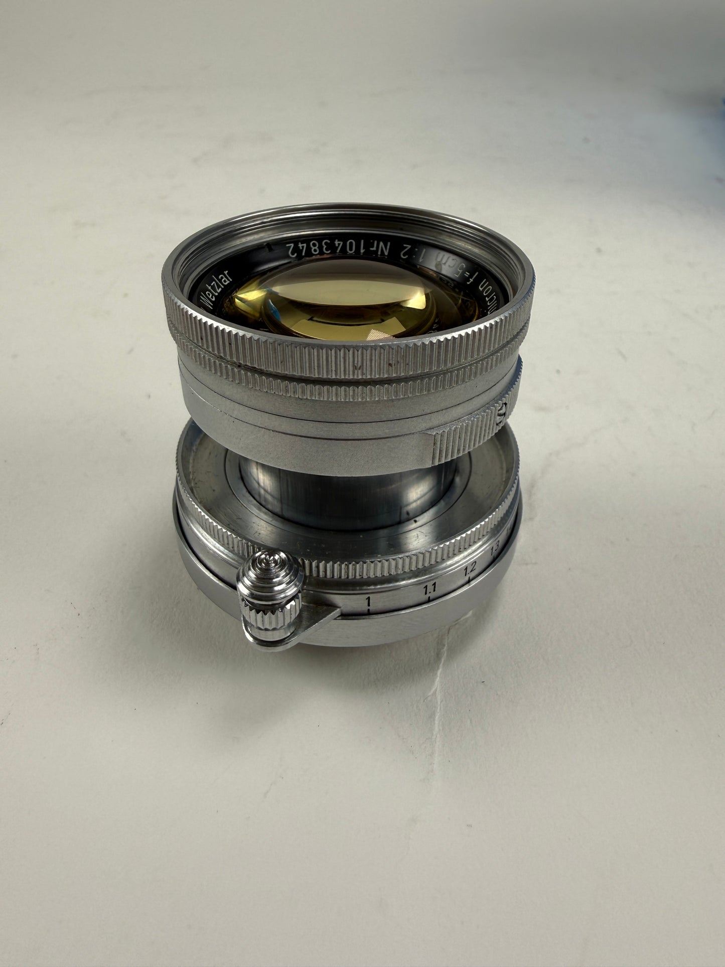 Leica 50mm f2 Summicron Radioactive L39 LTM Screwmount Rangefinder Lens