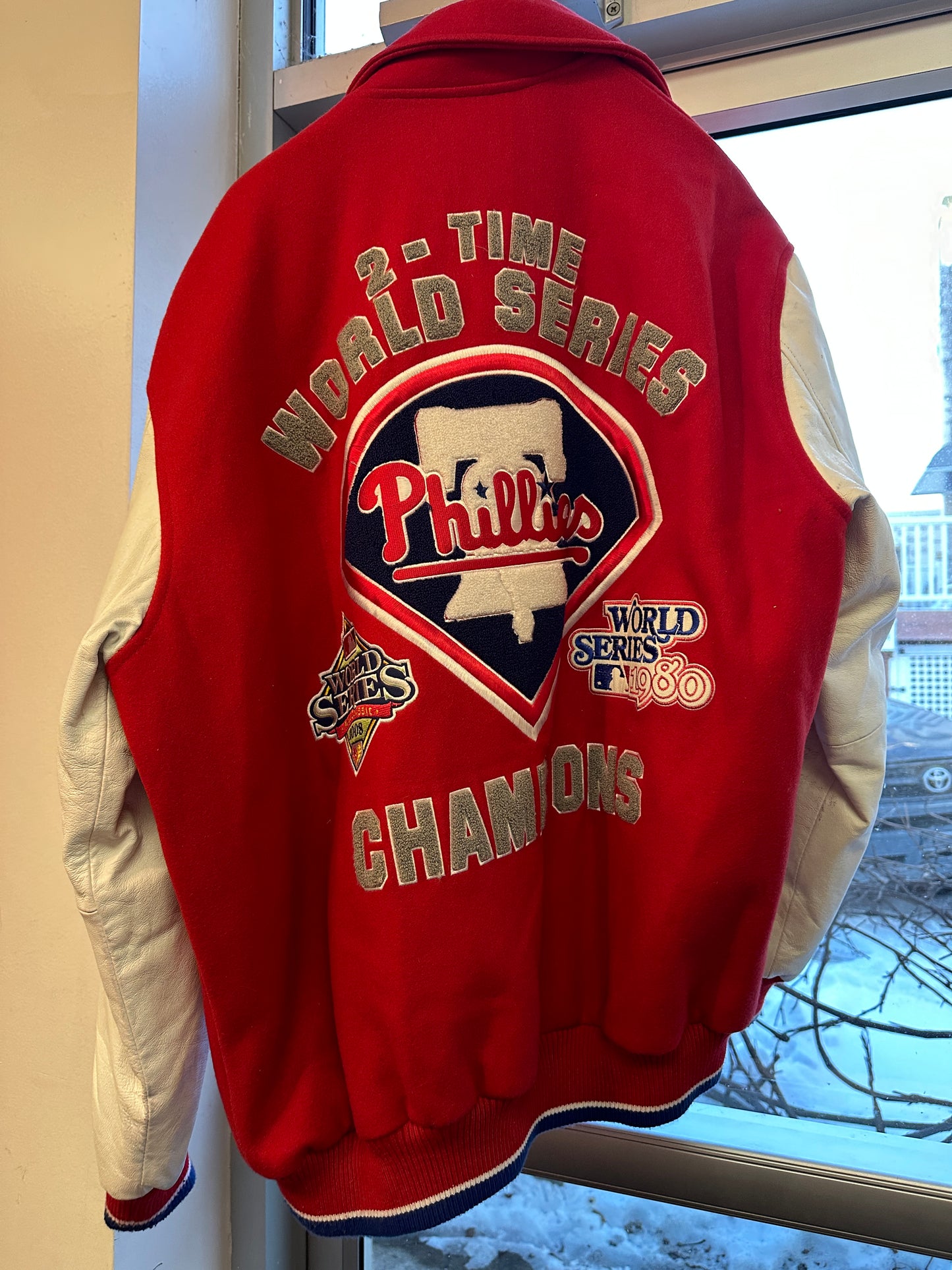 Philadelphia Phillies 2x World Series Champion Letterman Jacket XL limited edition