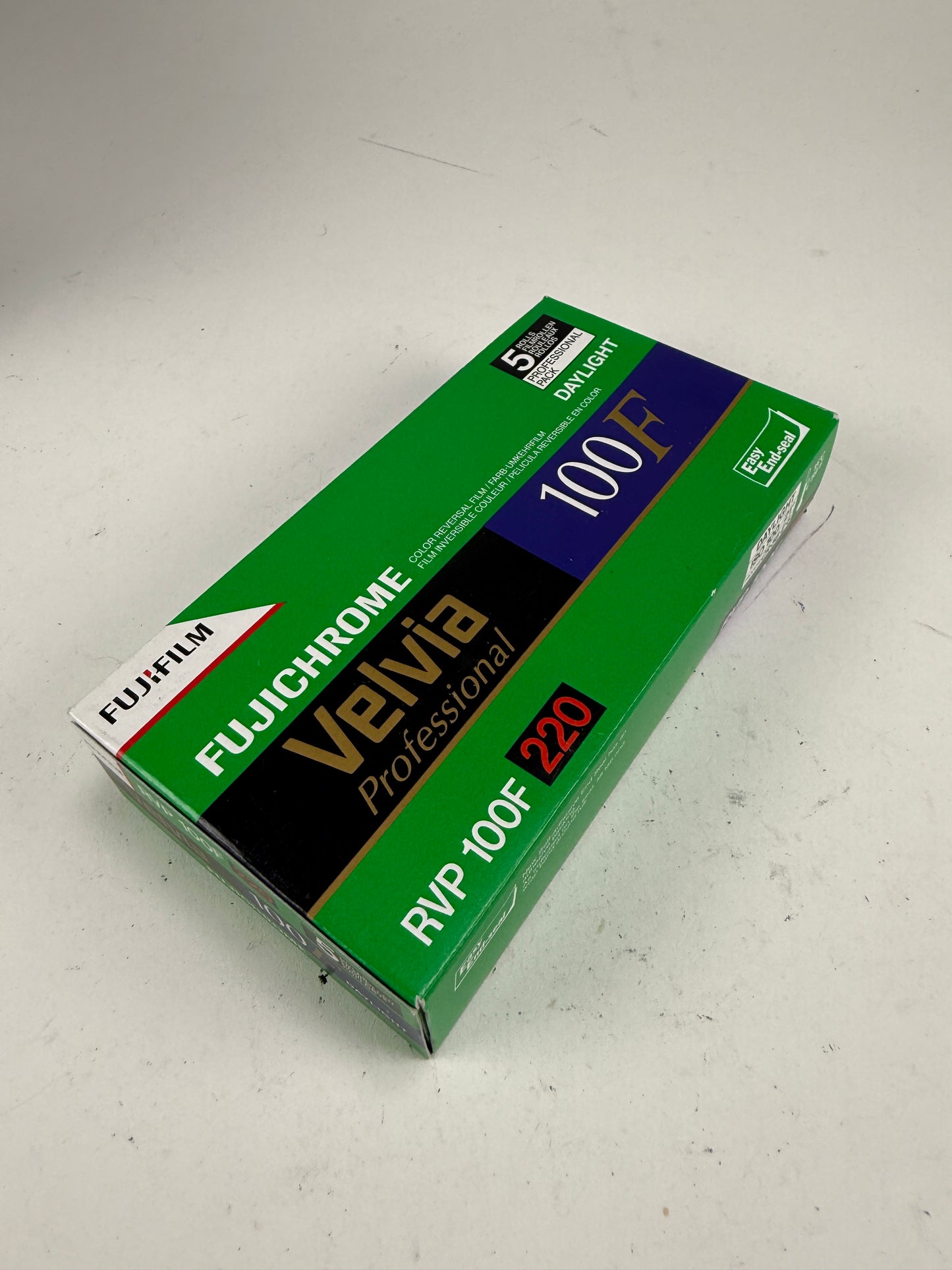 Fujichrome Velvia 100F 220 5 roll pro pack RVP 100F slide film 2012