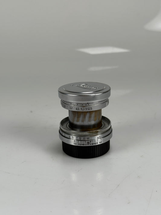 Leica Summitar 5cm f2 Ltm screwmount rangefinder lens Chrome