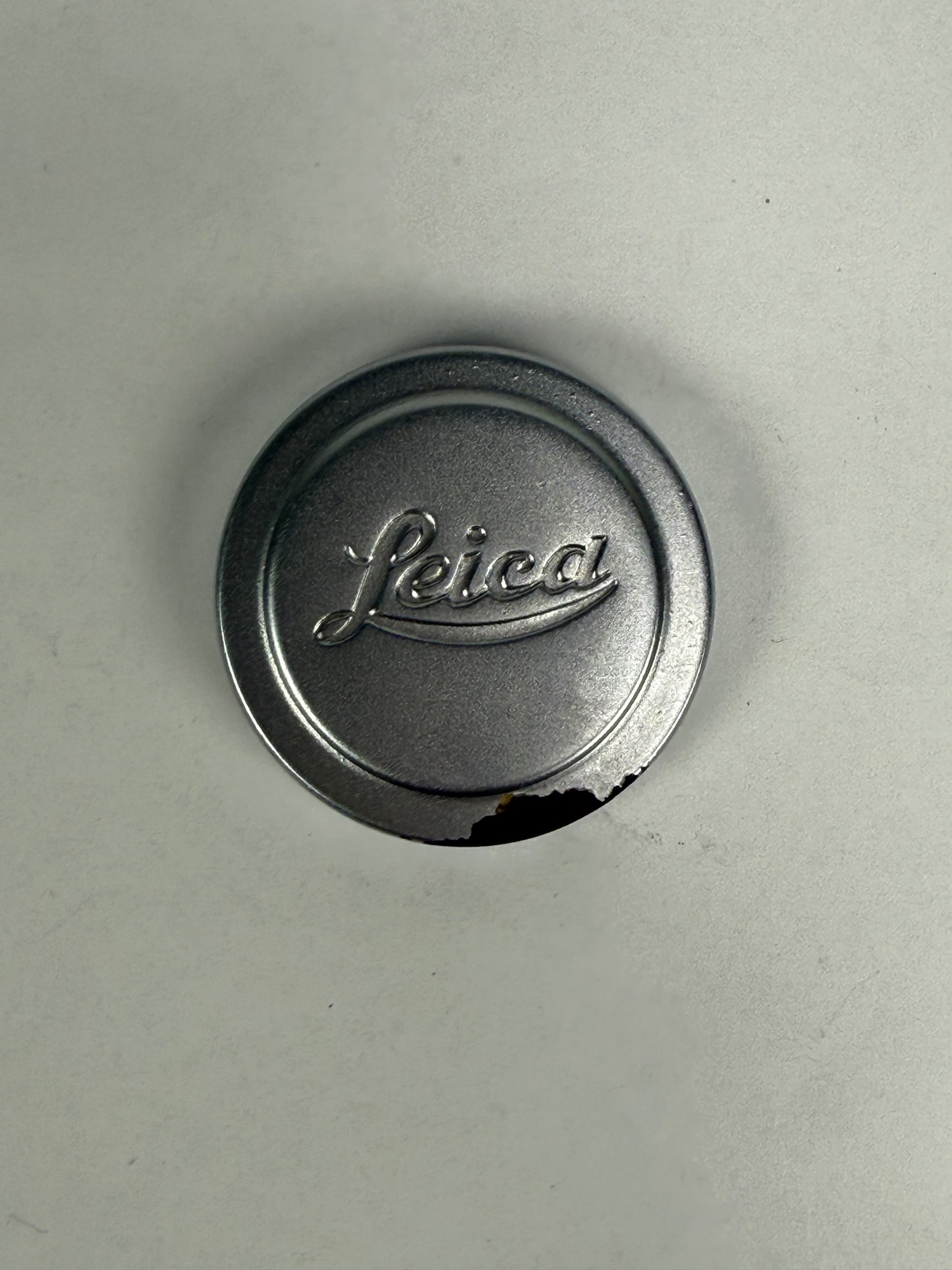 Leica 39mm A42 42mm Front Lens Cap Silver Chrome Metal