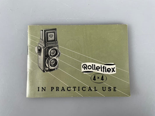 Rolleiflex 4x4 Camera Film Instruction Book Manual