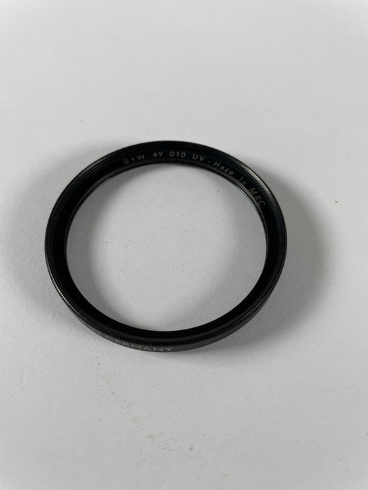 B+W 49mm 010 UV Haze Lens Filter UV MRC 1x
