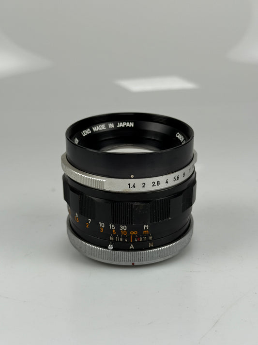 Canon FL 50mm f1.4 MF Standard Lens