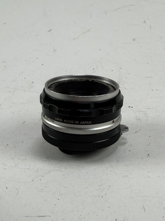 Nikon Nippon Kogaku Nikkor-S Auto PAT PEND 5cm 50mm f2