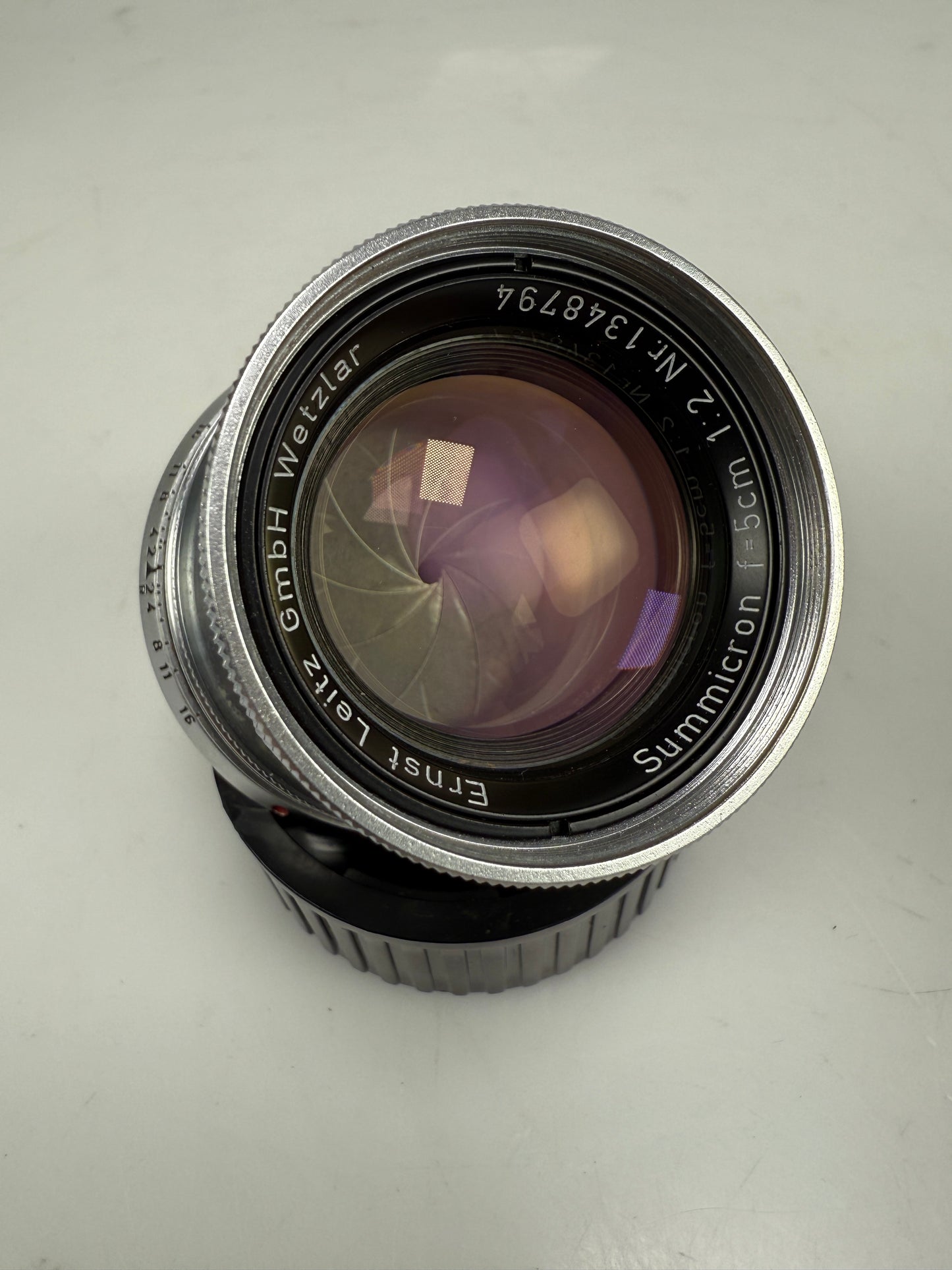 Leica 50mm f2 Summicron Radioactive M mount Rangefinder Lens