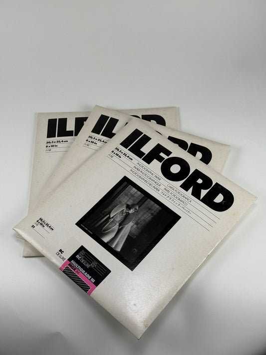 Ilford MGX.1M Multigrade III RC DE LUXE 8x10 B&W Photo Paper 75 Sheets - Sealed