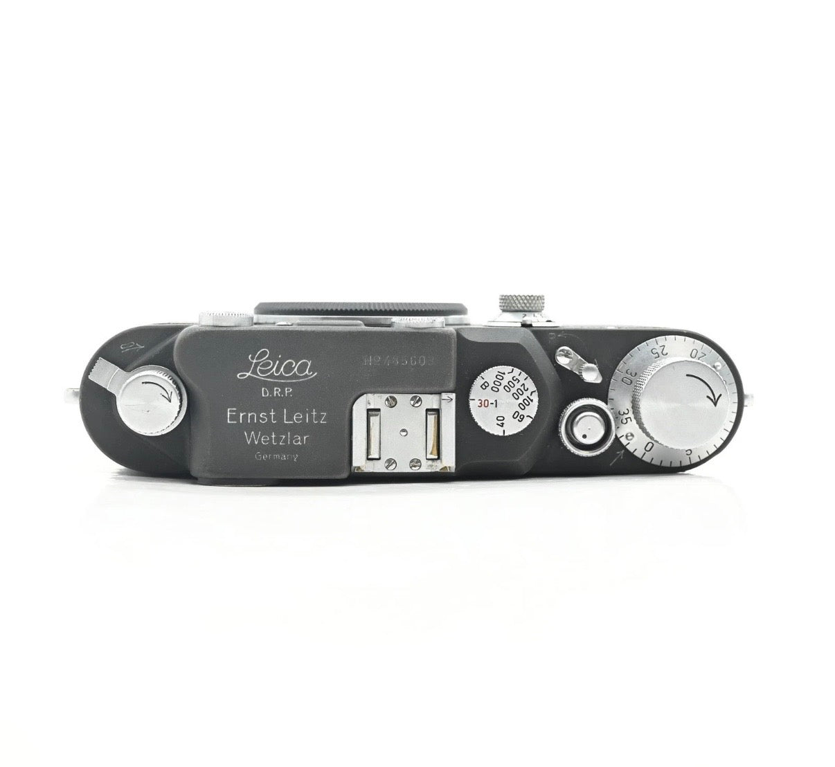 Leica IIIc rangefinder 35mm camera body Matte Grey Repaint