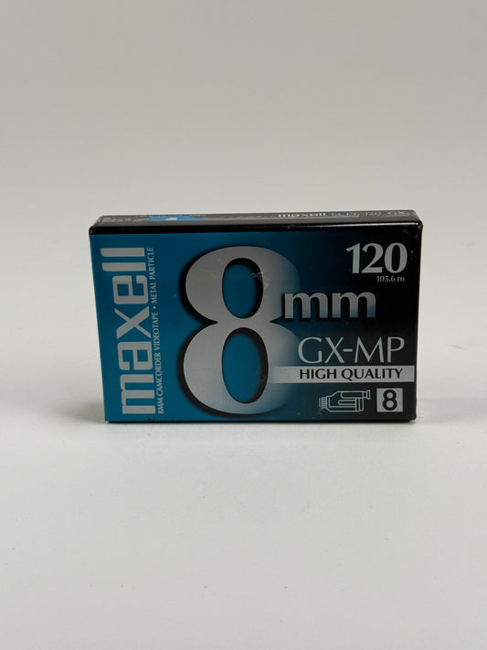Maxell 8mm GX-MP High Quality 120 Camcorder Video Cassette Tape - New