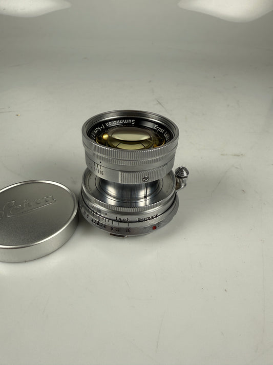 Leica 50mm f2 Summicron Radioactive M mount Rangefinder Lens