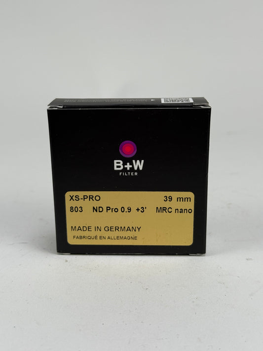 B+W XS-Pro 39mm 803 MRC Nano ND Pro 0.9 8x 3-stop Filter