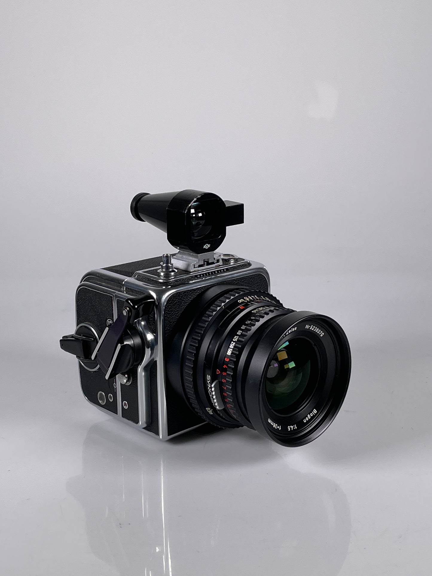 Hasselblad SWC Super Wide C Medium Format Camera w/38mm Zeiss Biogon Lens Black w/ A12