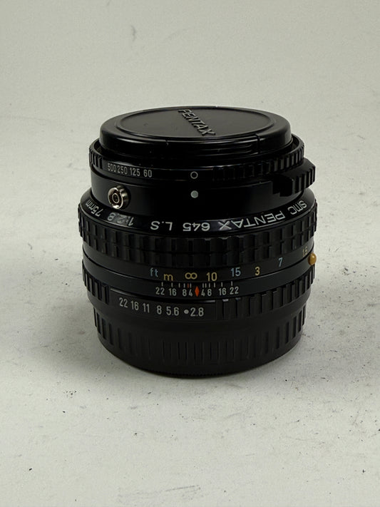 Pentax 645 SMC LS 75mm f2.8 Leaf Shutter Lens For 645 N NII