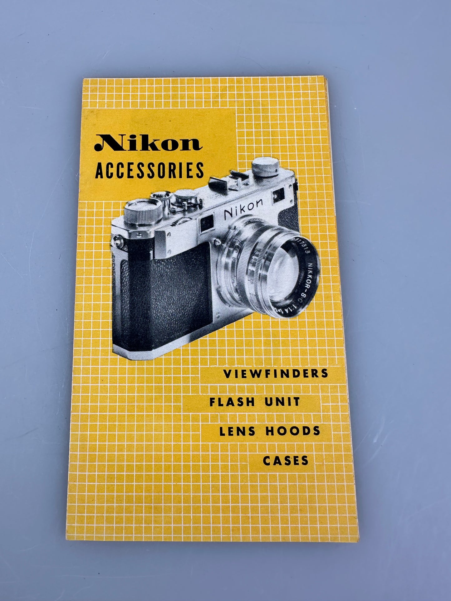 Nikon M Instruction Manual Brochure accessories, coated lenses RARE