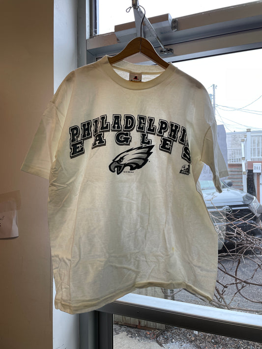 Vintage 90s Philadelphia Eagles Riddell Graphic Tee Shirt Large USA