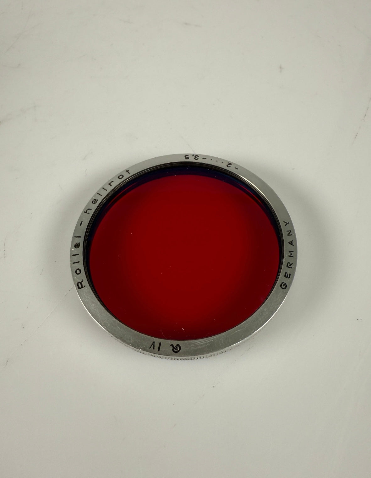 Rollei Bay IV Filter Hellrot red -2 -3.5 For Camera TLR Rolleiflex Wide RARE