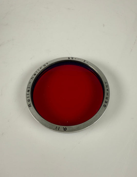 Rollei Bay IV Filter Hellrot red -2 -3.5 For Camera TLR Rolleiflex Wide RARE