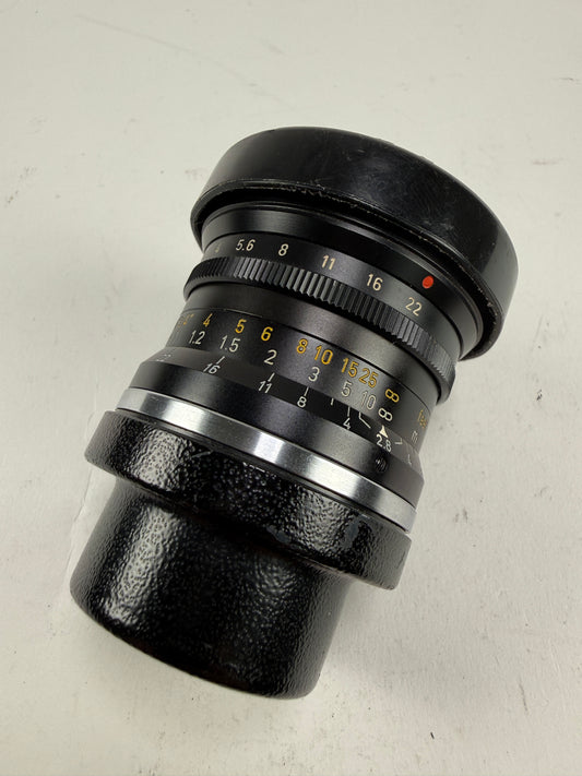 Leica 28mm f2.8 Elmarit V1 9 Element Lens Infinity Lock w/ caps