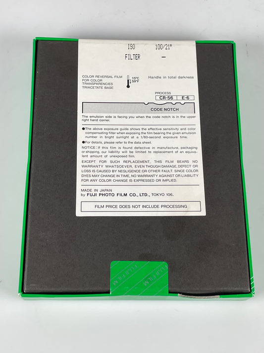Fujifilm Provia 100 RPD II 4x5 inch Film 10 Sheets Exp 1998