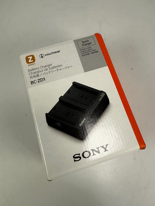 Sony - BC-ZD1 Dual Battery Charger for NP-FZ100 - Black
