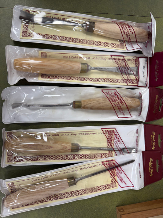 Robert Sorby No. 181 O/C Firmer Gouge 1" Double Hooped Ash Handle N.O.S