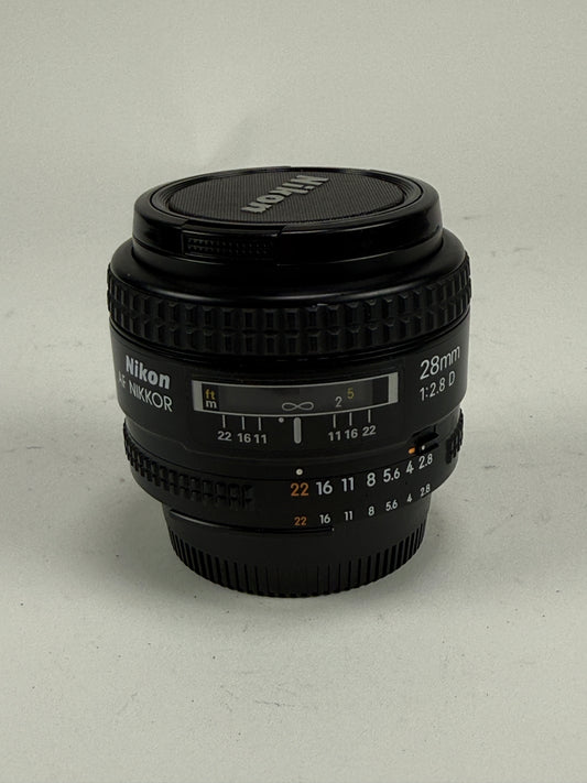 Nikon AF Nikkor 28mm f2.8 D Wide Angle Prime Lens