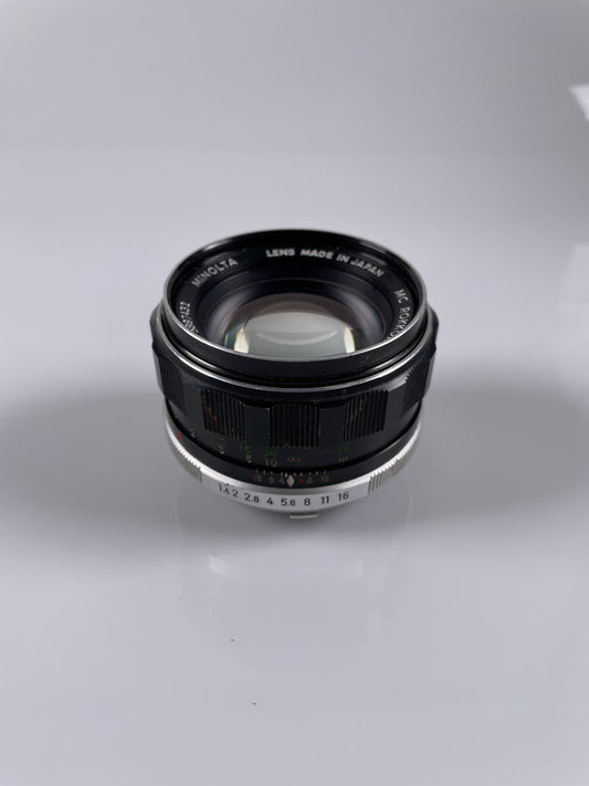 Minolta 58mm F1.4 Rokkor-PF MC Mount Manual Focus Fixed lens