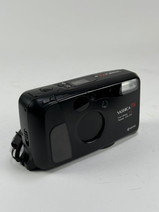 Yashica T4D T* Carl Zeiss 35mm F3.5 Len Camera black
