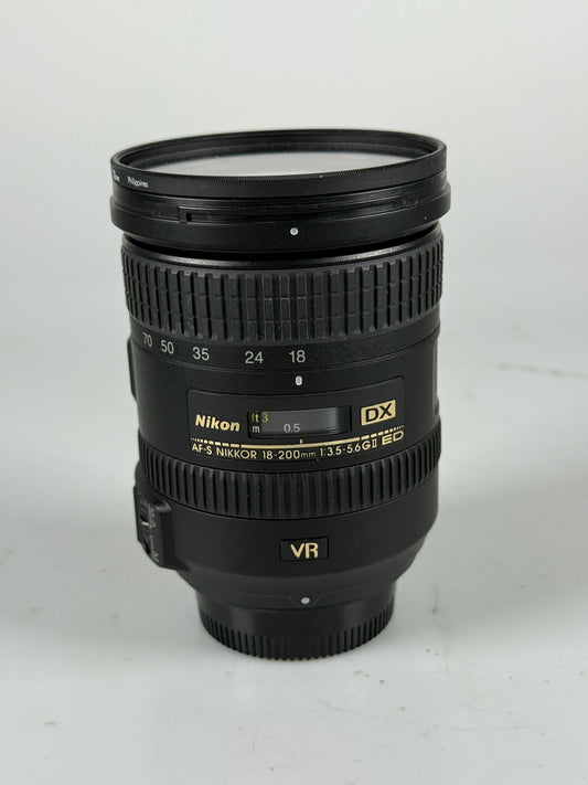 Nikon Nikkor AF-S 18-200mm f3.5-5.6 G II DX VR ED IF Lens AFS